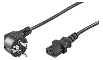 Goobay - Stromkabel - CEE 7/7 (M) gewinkelt bis IEC 60320 C13 gerade von LumaTech