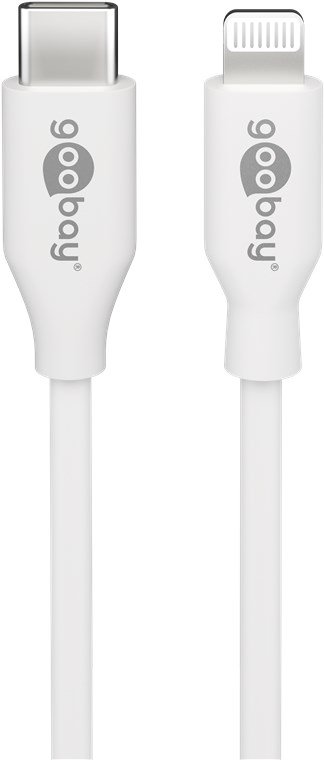 Goobay 39444 - 0,5 m - Lightning - USB C - Männlich - Männlich - Weiß von LumaTech