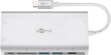 Goobay 49850 - Verkabelt - USB 3.2 Gen 1 (3.1 Gen 1) Type-C - Silber - Weiß - SD - 5 Gbit/s - 3840 x 2160 Pixel von LumaTech