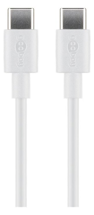 Goobay 51244 - 2 m - USB C - USB C - USB 2.0 - 480 Mbit/s - Weiß