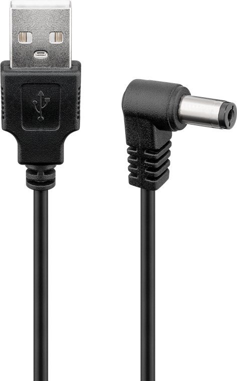 Goobay 55157 - 0,5 m - USB A - IEC Type A (5.5 mm - 2.1 mm)