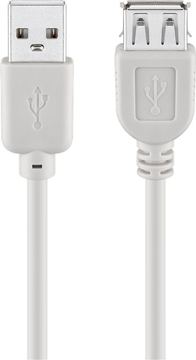Goobay 68717 - 5 m - USB A - USB A - USB 2.0 - Männlich/Weiblich - Grau von LumaTech