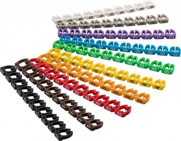 Goobay 72515 - Mehrfarbig - PVC - 100 Stück(e) - Schwarz/Weiß - 5,6 - 7,4 mm von LumaTech