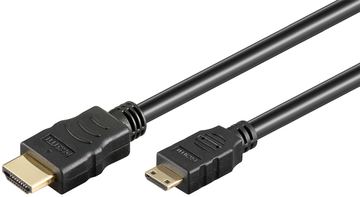 Goobay 74082 - HDMI A Stecker> Mini C Stecker 4K 60 Hz 1.5 m - Kabel - Digital/Display/Video von LumaTech