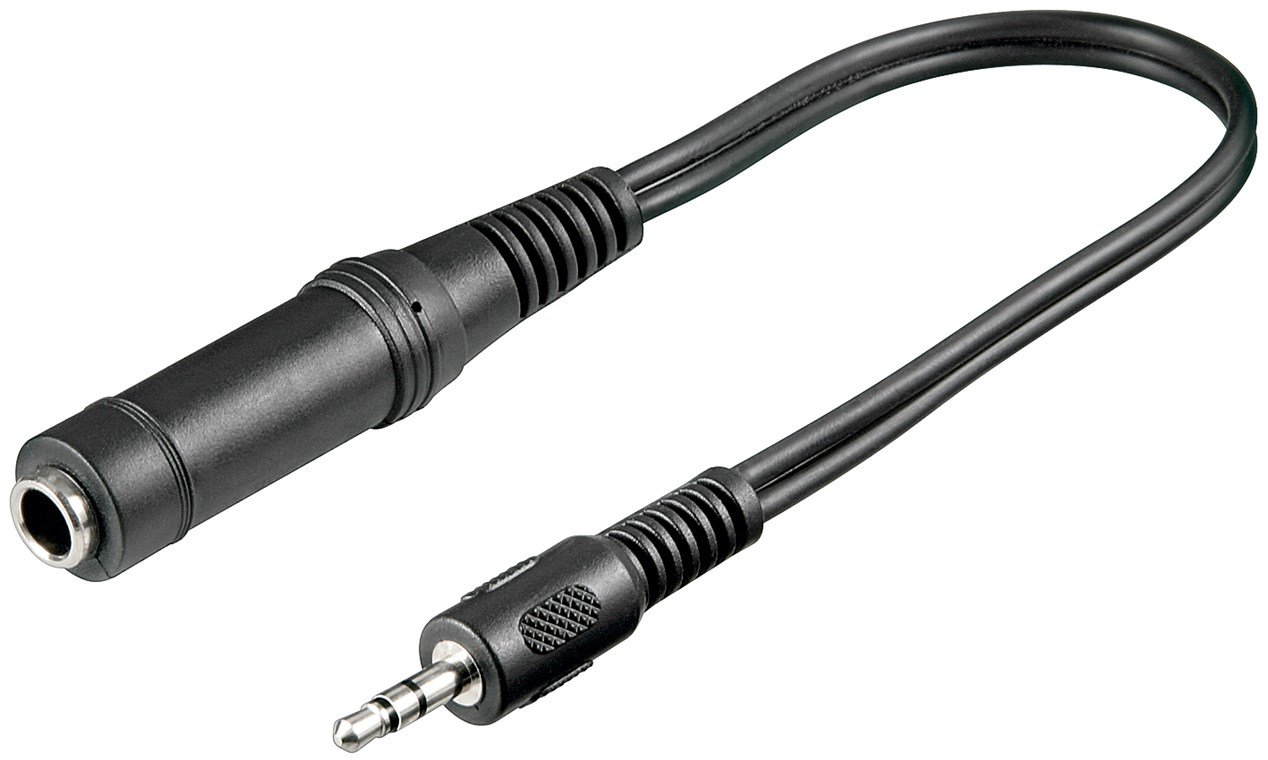 Goobay AVK 323-0020 - Audio-Adapter - mini-phone stereo 3.5 mm männlich zu Stereo-Stecker weiblich