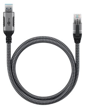 Goobay Ethernet-Kabel USB-A auf RJ45 1.5 m - verbindet Router Modem oder Netzwerk-Switch von LumaTech