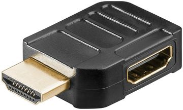 Goobay HDMI -Winkeladapter 90° vergoldet 8Ka60HZ - -Buchse Typ A> -Stecker von LumaTech