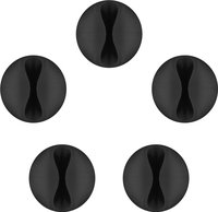 Goobay Kabelmanagement 1-Slot - schwarz - Kabelhalter - Universal - Schwarz