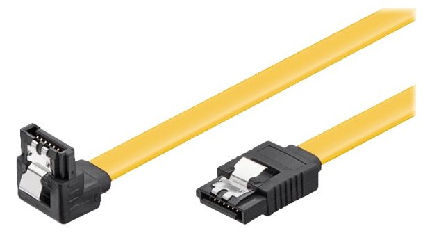 Goobay SATA-Kabel - SATA zu SATA - 20 cm - 90° Stecker