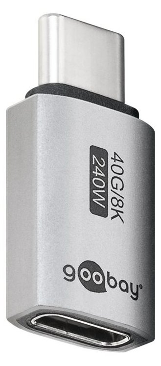 Goobay USB-C -Adapter gerade USB4 - -Stecker> -Buchse - Adapter