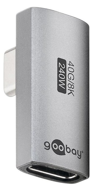 Goobay USB-C -Adapter vertikal 90° rotiert USB4 - -Stecker> - Adapter