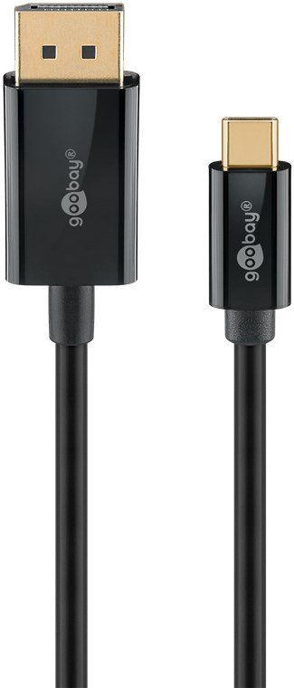 Goobay USB-C -auf-DisplayPort -Kabel 4K a 60 Hz 1 m schwarz - -Stecker> - Kabel - Digital/Daten von LumaTech