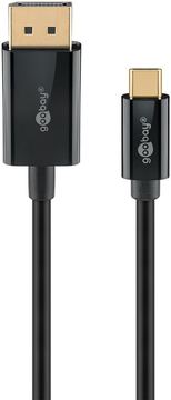 Goobay USB-C -auf-DisplayPort -Kabel 4K a 60 Hz 3 m schwarz - -Stecker> - Kabel - Digital/Daten von LumaTech