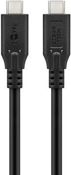 Goobay USB-C -Kabel USB4 100 W 20 Gbit/s Power Delivery 1 m - -Stecker> - Kabel - Digital/Daten von LumaTech