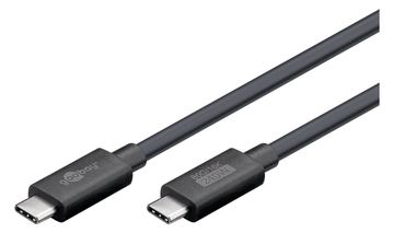 Goobay USB-C Kabel USB4 Gen4 1.2m schwarz 16k/60Hz 4K/120Hz - Kabel - Digital/Daten von LumaTech
