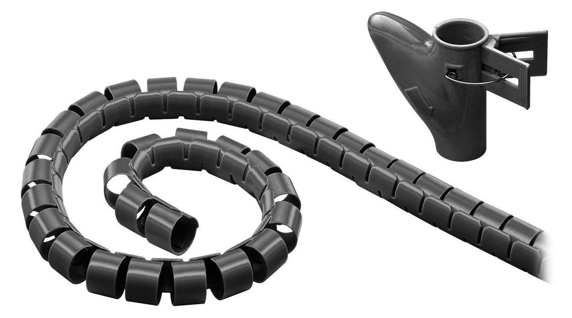 Goobay WireTube - Kabelschlauch - 2.5 m - Schwarz