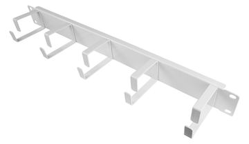 Good Connections 19 Kabelführungspanel 5-fach reinweiß - Rack-Zubehör von LumaTech