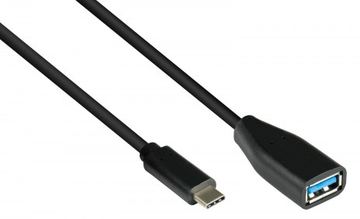 Good Connections 2811-OTG - 0,1 m - USB C - USB A - USB 3.2 Gen 1 (3.1 Gen 1) - 5 Gbit/s - Schwarz von LumaTech