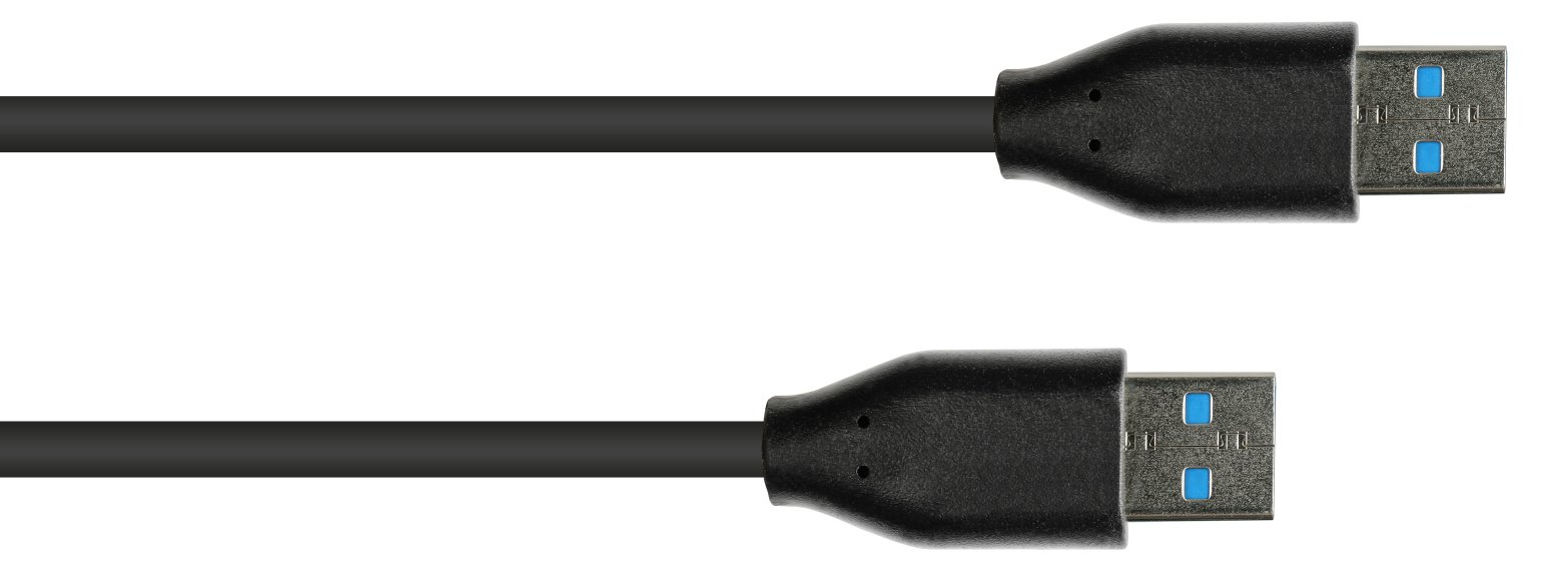 Good Connections 2831-AA010S - 1 m - USB A - USB A - USB 3.2 Gen 2 (3.1 Gen 2) - 10 Gbit/s - Schwarz
