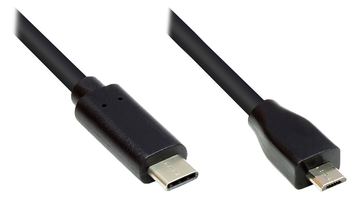 Good Connections GC-M0124 - 3 m - USB Typ-C - Micro USB Type-B - Schwarz von LumaTech