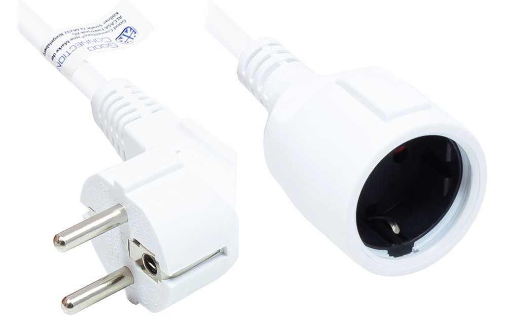 Good Connections P0102-W030 - 3 m - Netzstecker Typ E+F - Netzstecker Typ F - H05VV-F - 250 V - 16 A