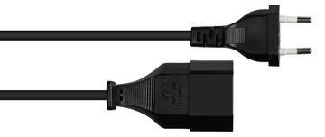 Good Connections P0300-S010 - 1 m - Netzstecker Typ C - H03VVH2-F2 - 250 V von LumaTech