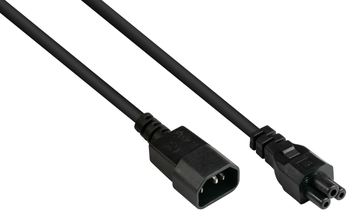 Good Connections P1405-S010 - 1 m - C14-Koppler - C5-Koppler - H05VV-F3G - 250 V von LumaTech