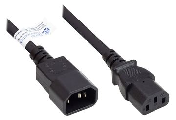 Good Connections P1430-S050 - 5 m - C14-Koppler - C13-Koppler - H05VV-F - 250 V - 10 A von LumaTech