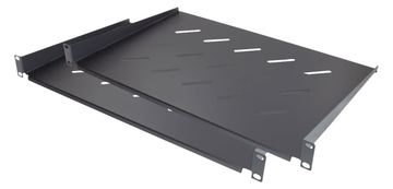 Good Connections Rack - Regal - Vorderseite - Schwarz, RAL 9005 - 1U - 48.3 cm (19) von LumaTech