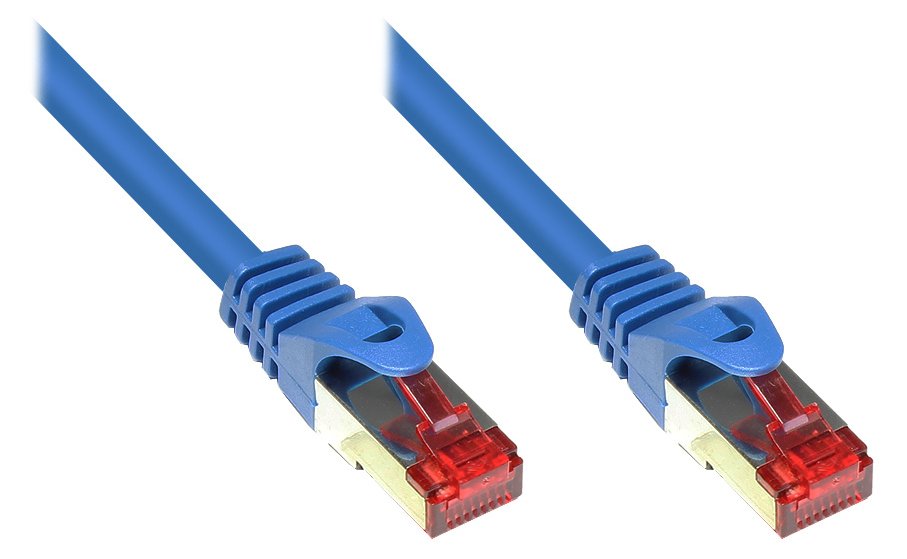 Good Connections RNS Patchkabel mit Rastnasenschutz - Cat. 6 - S/FTP - PiMF - PVC - 250MHz - blau - 25m