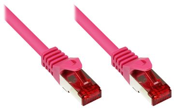 Good Connections RNS Patchkabel mit Rastnasenschutz - Cat. 6 - S/FTP - PiMF - PVC - 250MHz - magenta - 10m von LumaTech