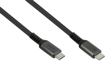 Good Connections USB 2.0 Lade- und Datenkabel 240W USB-C Stecker an anthrazit 1m - Mit dem - Kabel - Digital/Daten von LumaTech