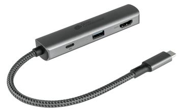 Good Connections USB-C -Hub 3-Port 1x HDMI 2.0 PD 94W USB 3.0 A anthrazit Good von LumaTech