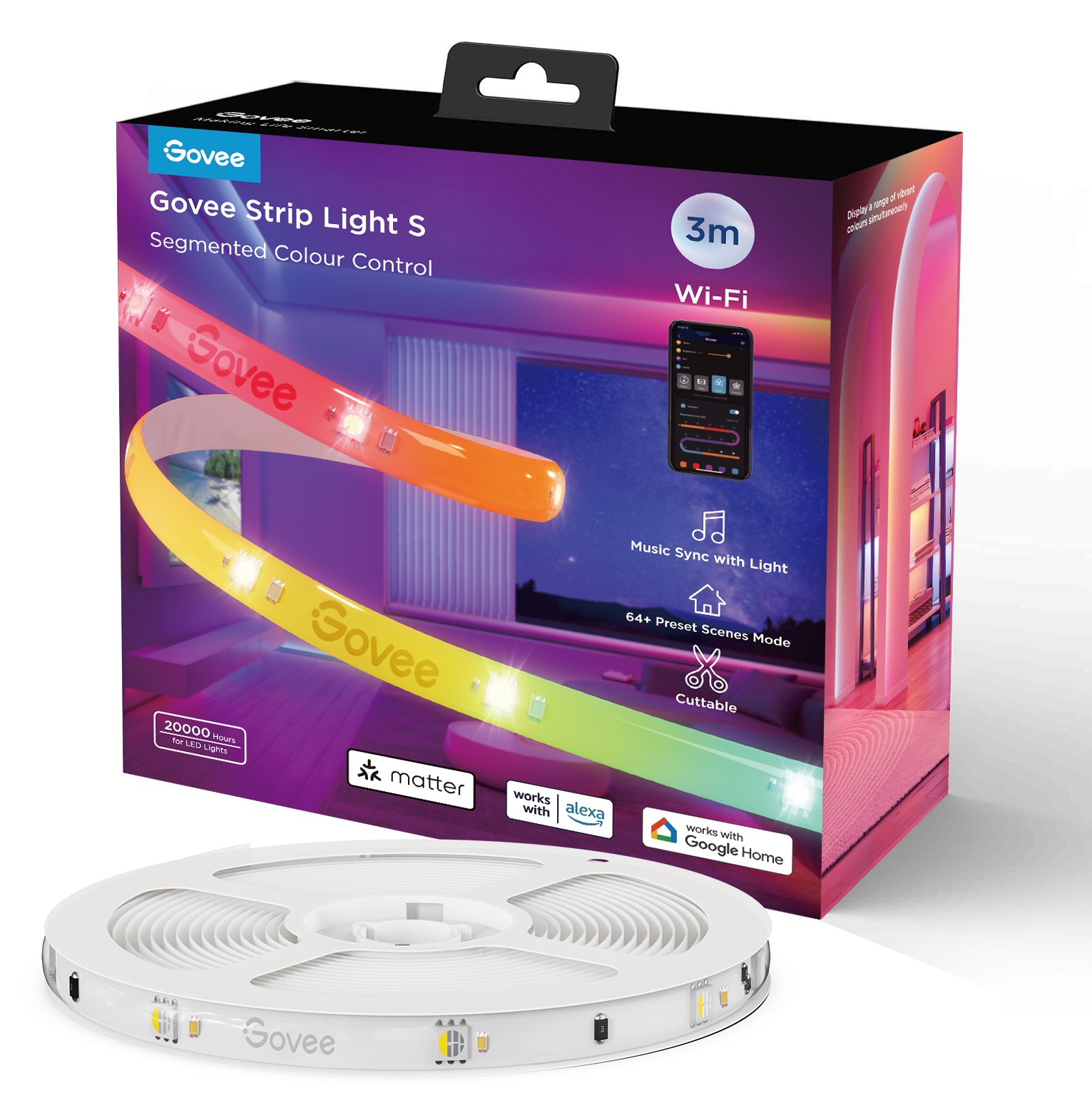 Govee LED Strip Lights Matter ready 3 Meter