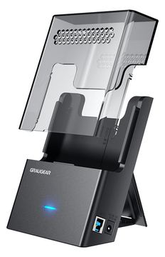 GrauGear Dock-Gehäuse für 3.5 2.5 HDD SSD USB 3.2 von LumaTech