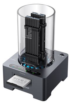 GrauGear Docking+ Kartenleser für 1x M.2 NVMe NGFF CF-Express - Lüfter - m.2 SATA von LumaTech