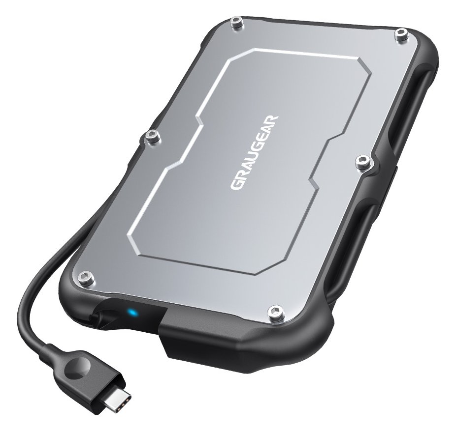 GrauGear externes Festpl.Gehäuse 2.5HDD/SSD USB 3.2 Spritzs - Laufwerks-Gehäuse - 2 - HDD-Wechselrahmen - 2,5