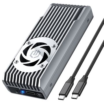GrauGear externes Gehäuse M.2 NVMe mit Lüfter 20Gbit - Gehäuse - Lüfter von LumaTech