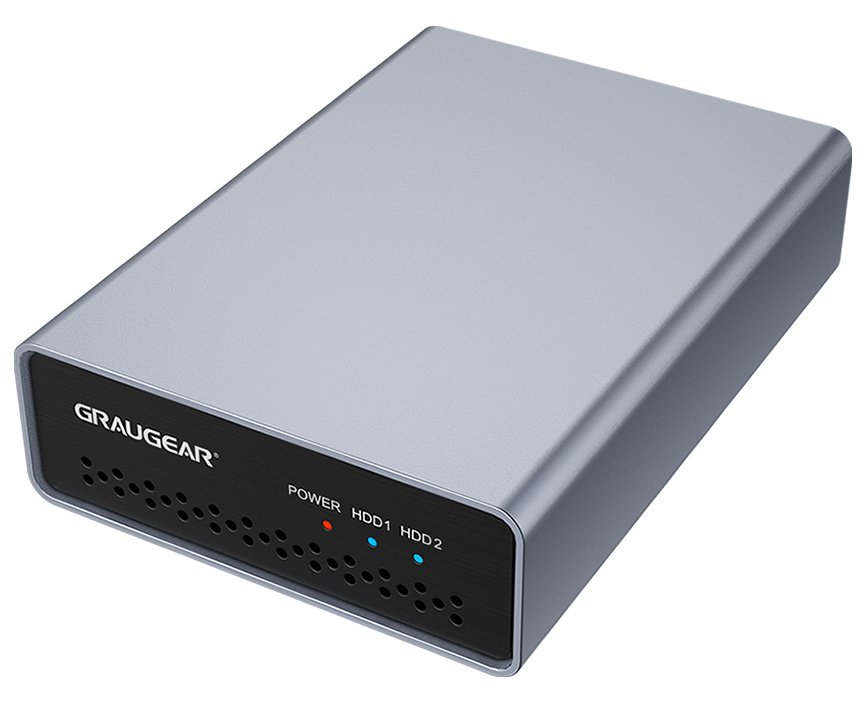 GrauGear G-25RD2-AC-10G - HDD / SSD-Gehäuse - 2.5 Zoll - Serial ATA III - 10 Gbit/s - USB Anschluss - Silber