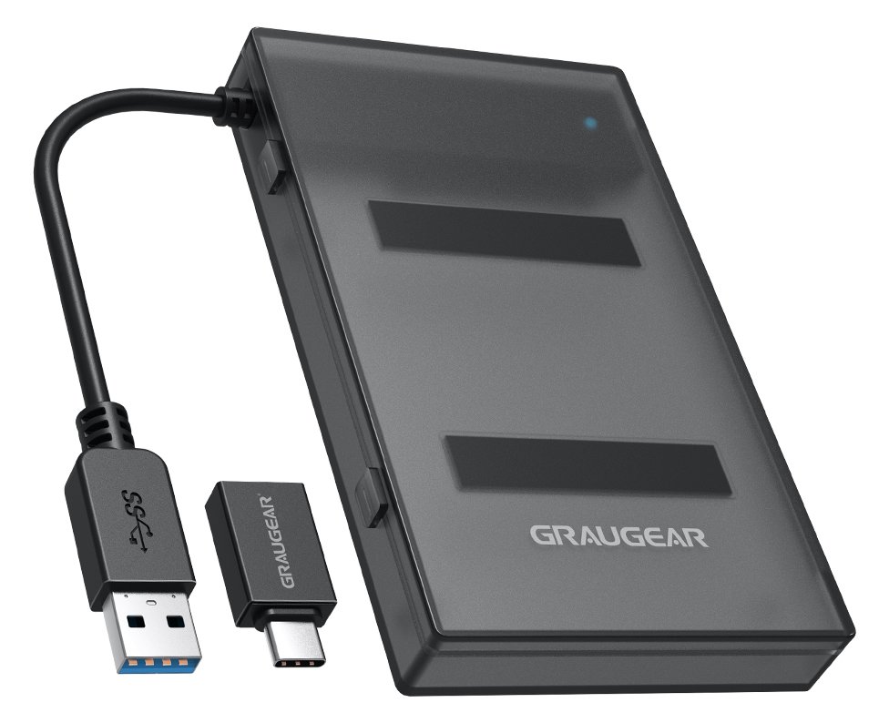 GrauGear USB-A/C 3.1 Adapterkabel 2.5 SATA SSD/HDD - Kabel - Digital/Daten