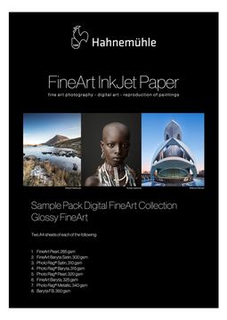 Hahnemühle Digital FineArt - Glänzend - Bariumoxid-beschichtet - A4 (210 x 297 mm) von LumaTech