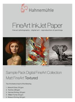 Hahnemühle Digital FineArt Trial Pack - Baumwolle, Alpha-Zellulose - matt - A4 (210 x 297 mm) von LumaTech
