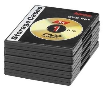 Hama DVD Jewel Case - Schwarz (Packung mit 5)