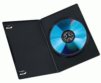 Hama Slim Jewel Case für Speicher-DVD - Schwarz (Packung mit 10) von LumaTech