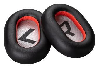 Poly Ohrpolster für Headset - Schwarz (Packung mit 2) - schwarz, rot von LumaTech
