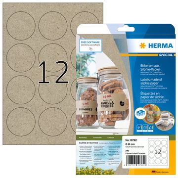 HERMA 10762 - Braun - Rund - Dauerhaft - A4 - Universal - Papier