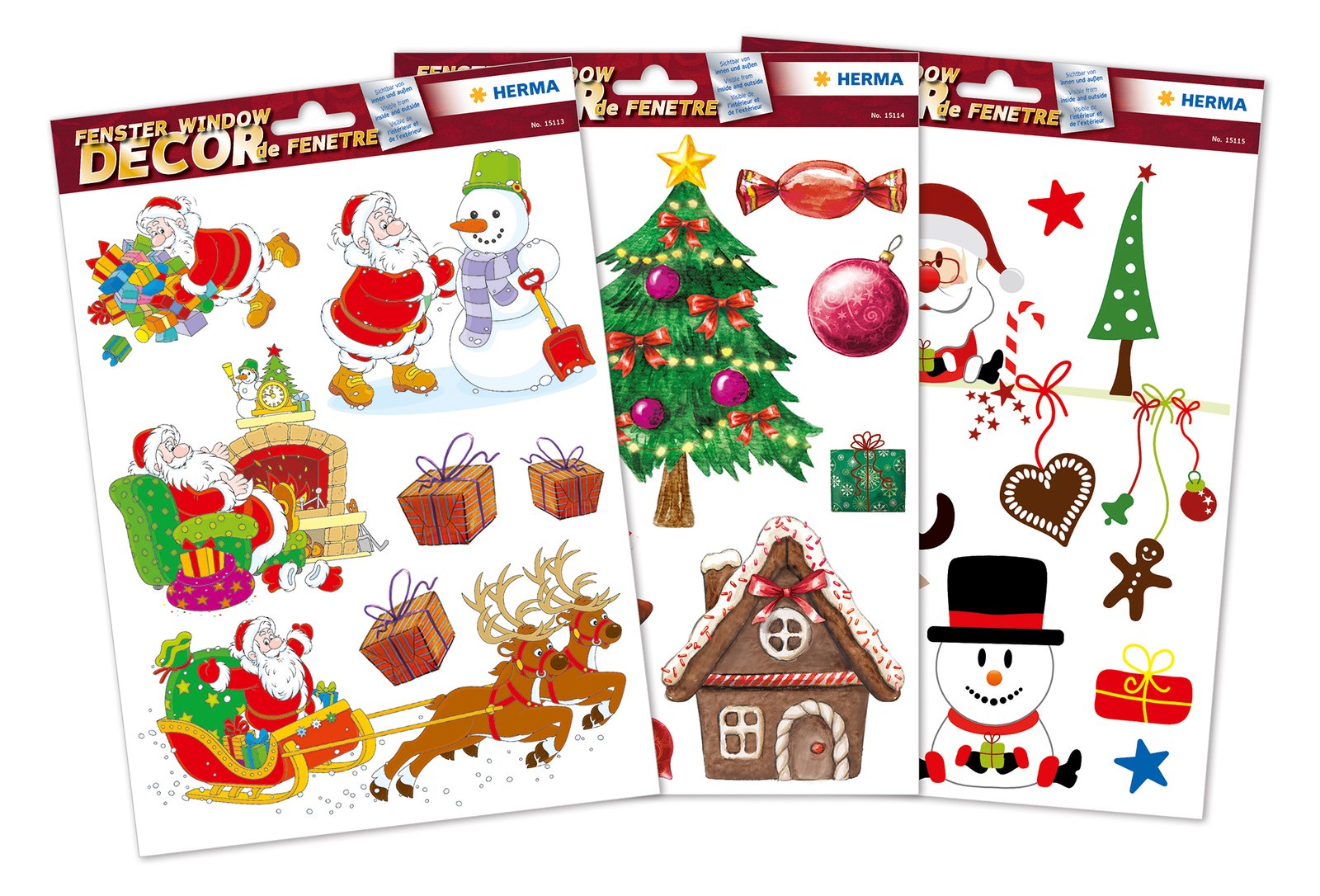 HERMA 15548 - Mehrfarbig - Entfernbar - Fenster - Junge/Mädchen - Weihnachten - Polybag