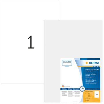 HERMA 9542 - Weiß - Rechteck - A3 - Universal - Polyethylen - Matte von LumaTech
