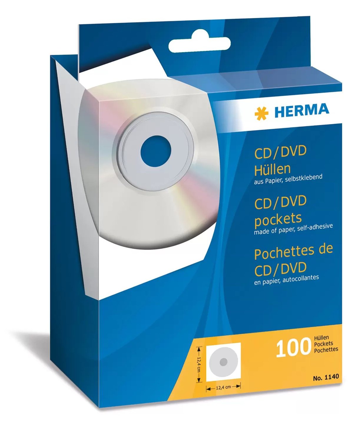 HERMA CD-/DVD-Hülle - weiß