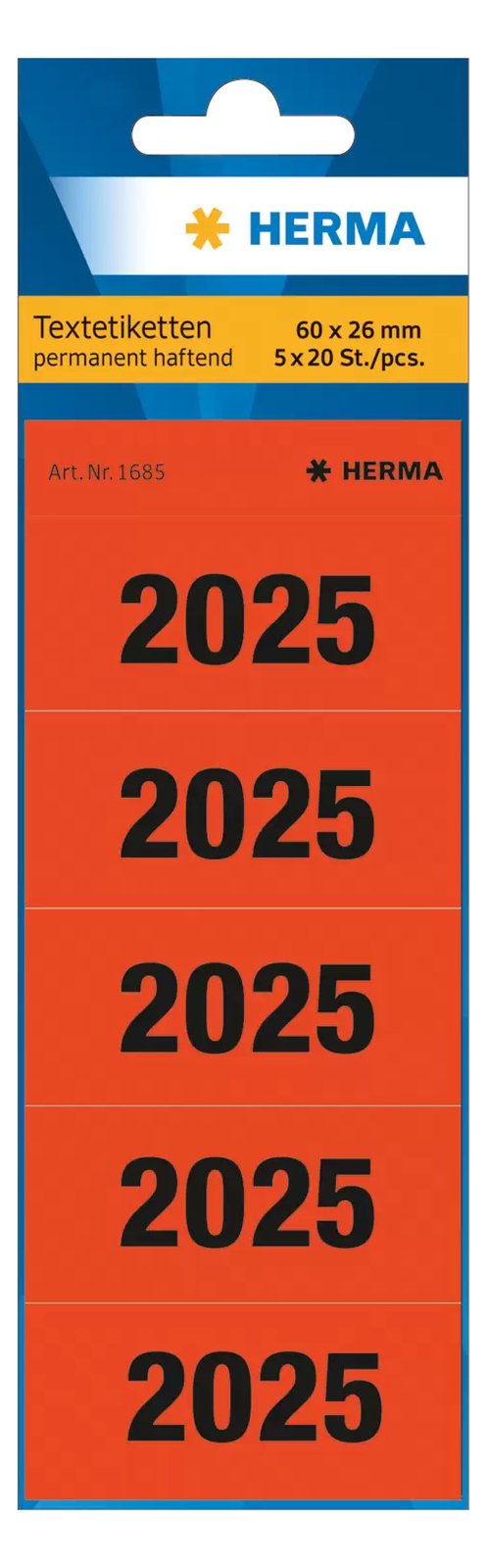 HERMA Jahreszahlen 2025 Rot